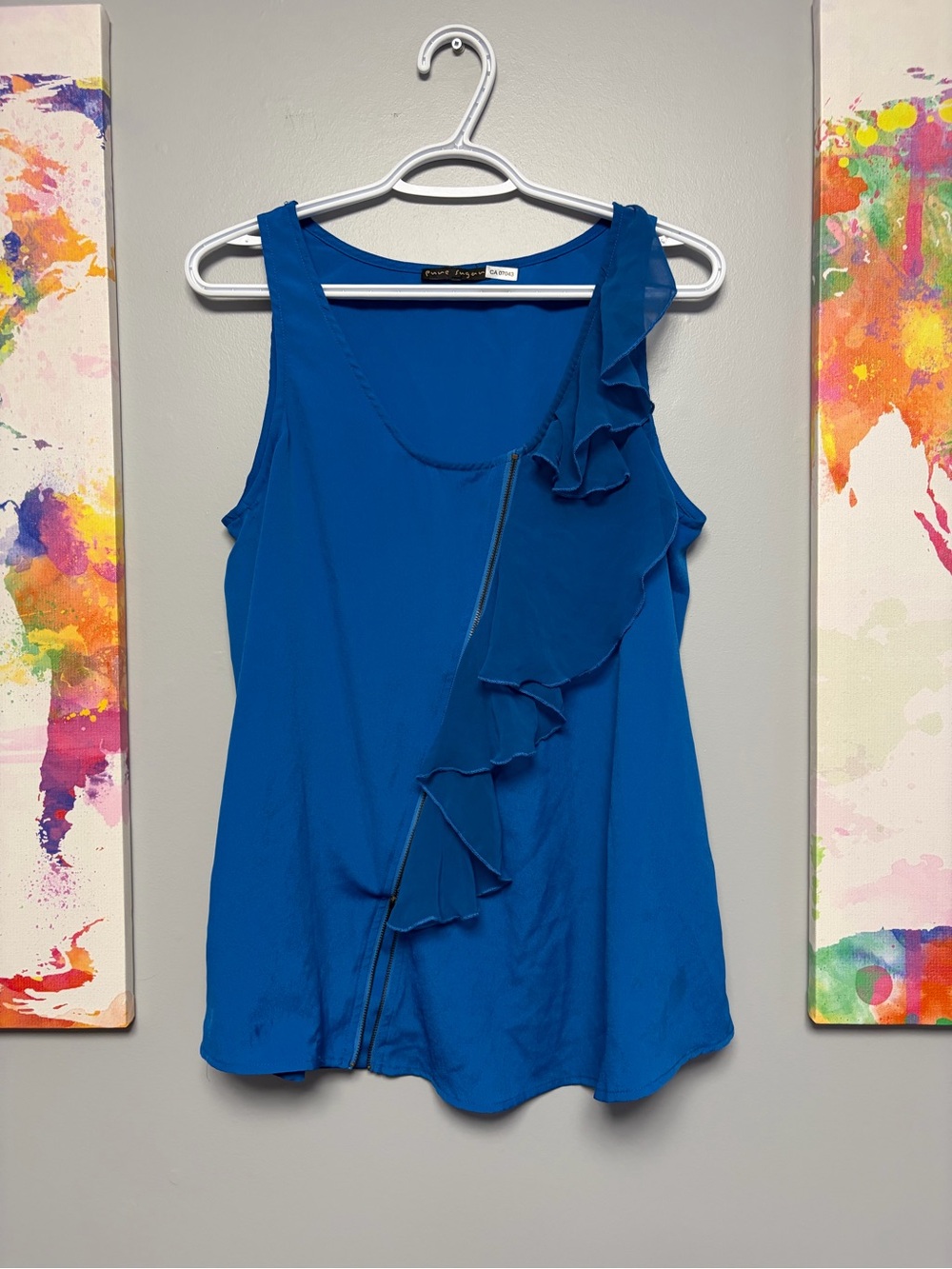 **3 for $15**Chic Blue Sleeveless Tank Top